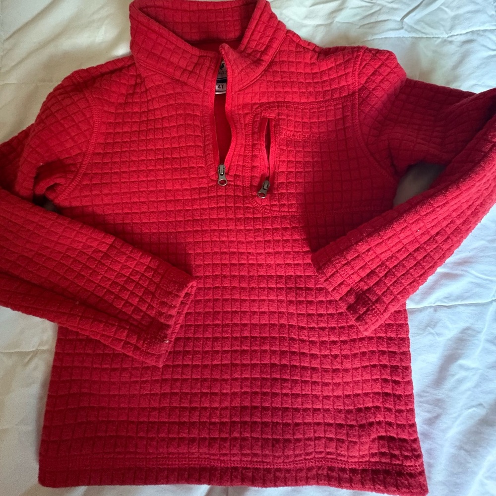 Cozy Red Kids' Turtleneck Jacket